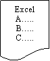 Flowchart: Document: ExcelAc..Bc..Cc..
